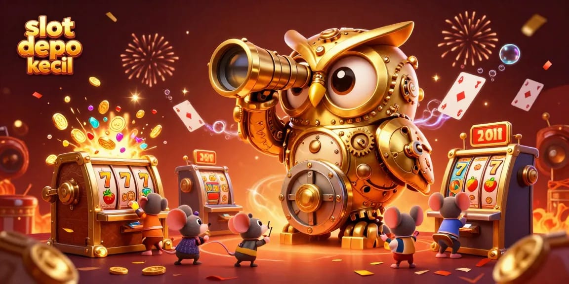 Experience thrilling action at slot depo kecil with unique characters and vibrant casino elements.
