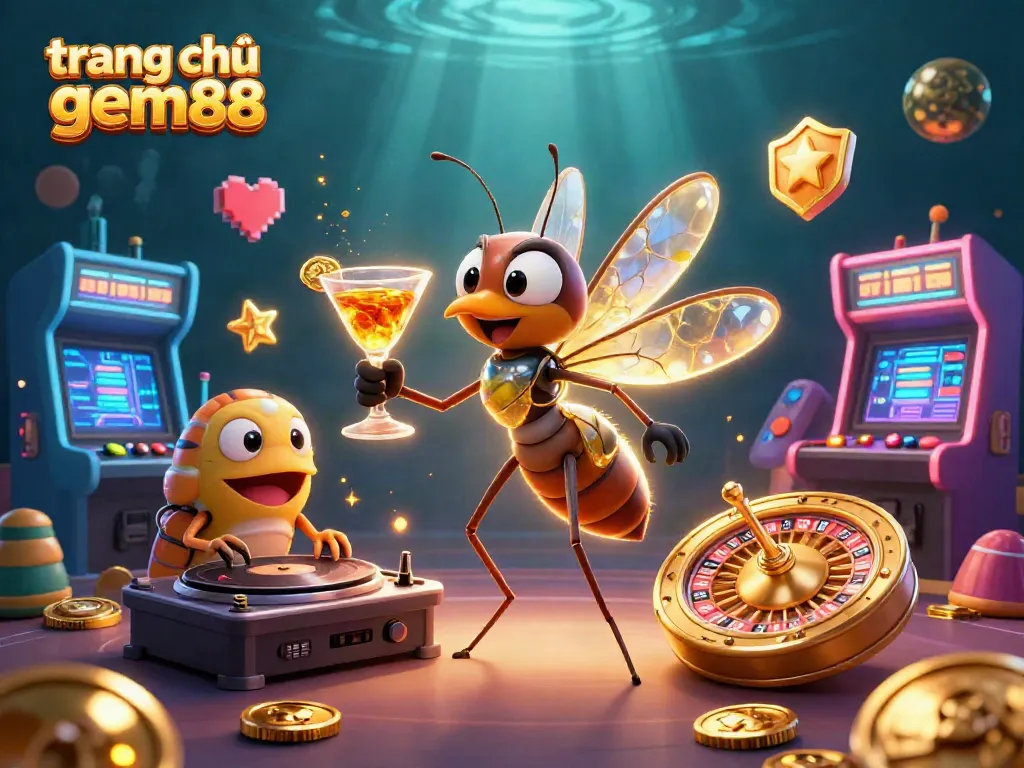 Engage with trang chủ gem88 through exciting games and vibrant casino elements in a stunning 3D scene.