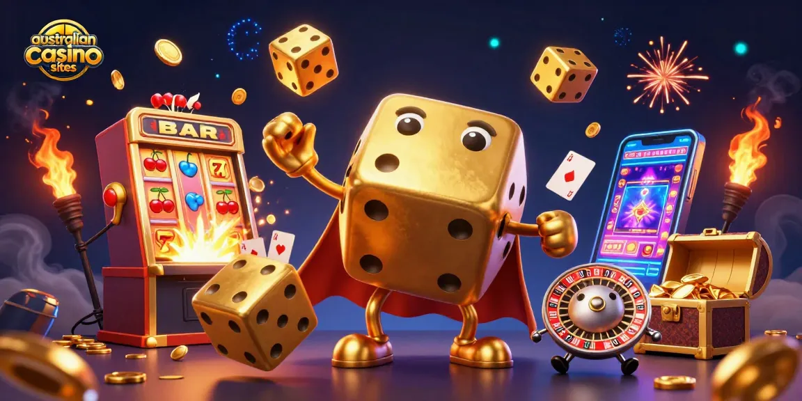 Engage with dynamic scenes showcasing australian casino sites' thrilling games and bonuses.