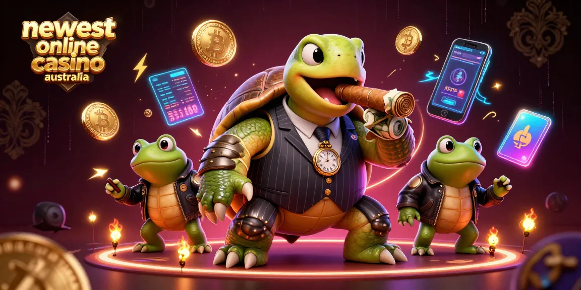 Join the excitement at the newest online casino Australia featuring an action-packed scene with vibrant characters.
