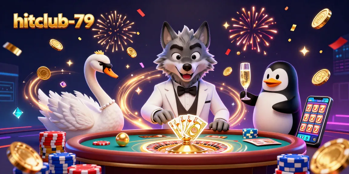 Join the excitement at hitclub-79 with a thrilling baccarat game featuring animated characters.